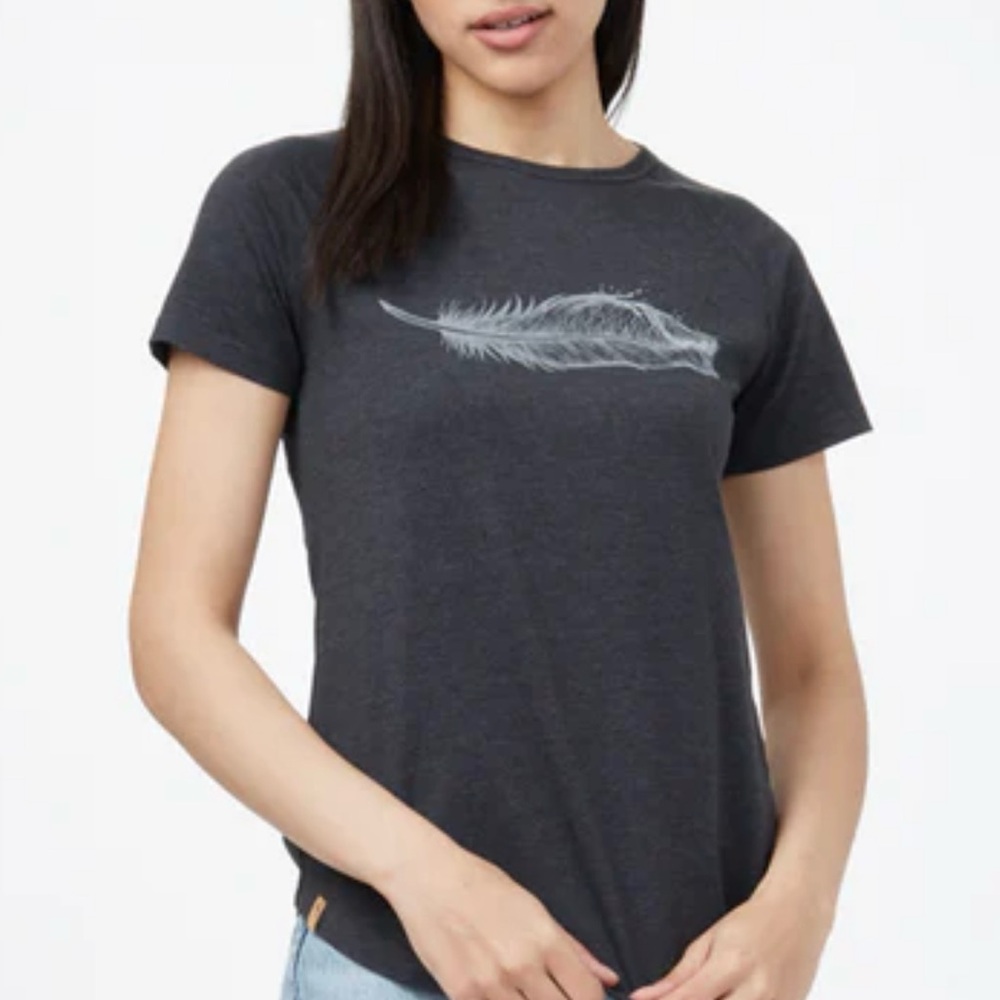 Tentree Featherwave W’s T-Shirt Meteorite Black Heather, Size M